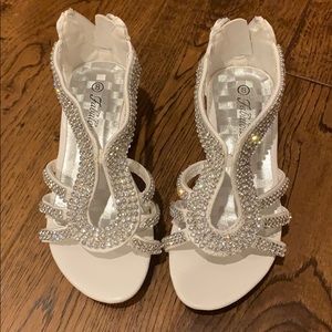 Pageant rhinestone toddler heels